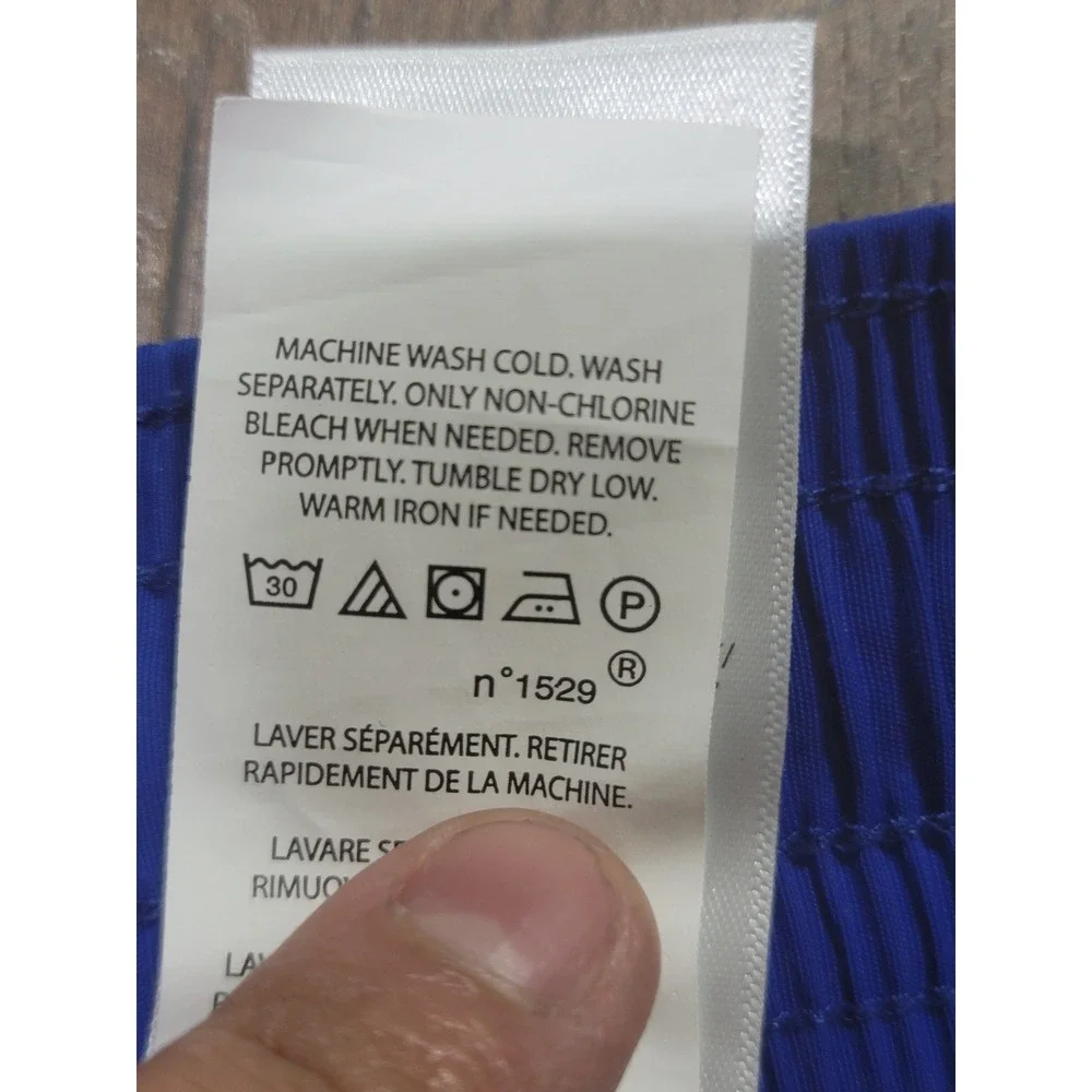Polo Ralph Lauren Mens Blue Swim Trunks Mesh Lined Drawstring Shorts Size Large
